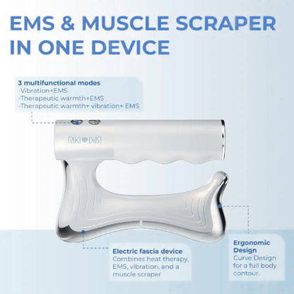 Softens Tight Fascia With EMS and Heat for Visible Firming